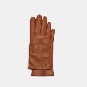 Coach - Horse And Carriage Plaque Leather Tech Gloves - NEW WITH TAG!